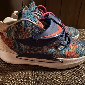 Nike KD 14 Kevin Durant Psychedelic Deep Royal Blue Mens Shoe